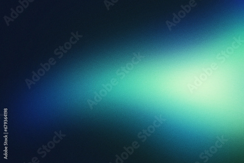 Liquid vibrant shape color flow abstract grainy background cian and blue noise texture banner cosmic poster design photo