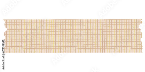 Grid Beige Washi Tape With Gold photo