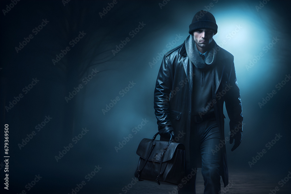 house robbery, stolen goods, street thief, Robber bag money, black balaclava, Urban thief