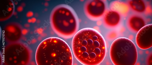 Blut Zellen runde rote Blutkörperchen makro, mikroskopisch klein fließen in Adern und Venen, Krankheiten, Forschung, Krebs und Medizin, Behandlung, Wissenschaft und Sauerstoff Transport Pharmazie  photo