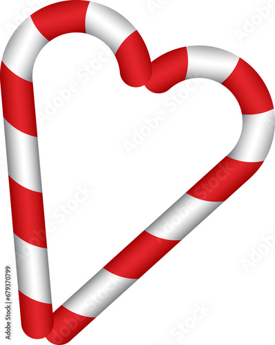 Christmas rectangle frame.Candy cane border with striped lollipop pattern. Xmas and new year template.transparent, png