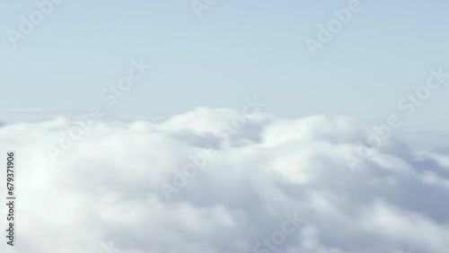 Rolling clouds high above Hawaii Maui