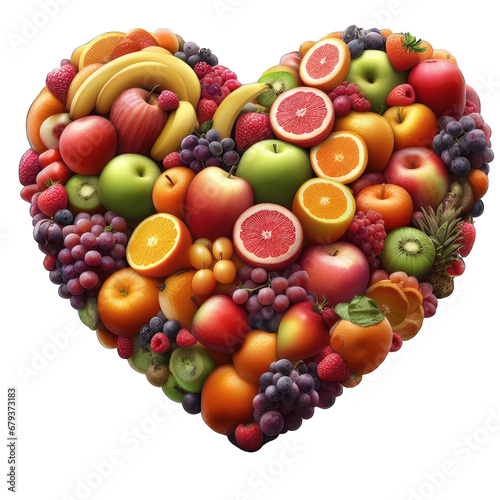 Fruitful Love  An Assortment of Heart-Shaped Delights  GENERATIVE AI