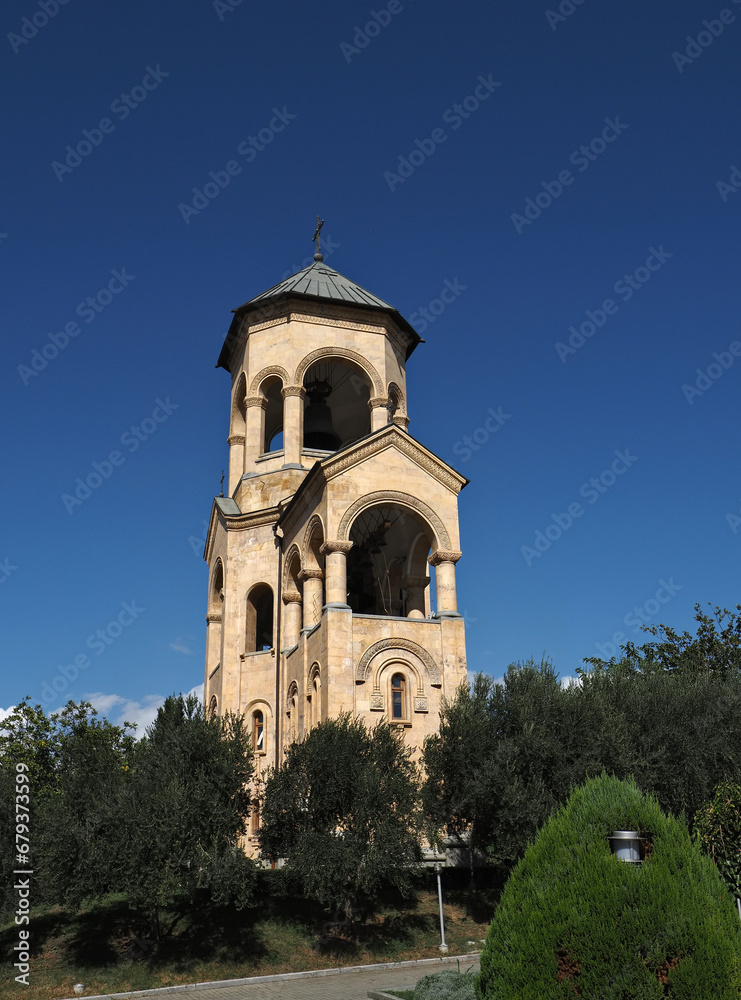 Bell tower of the Holy Trinity Cathedral in Tbilisi