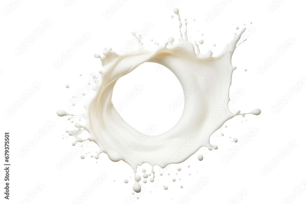 Milk splashes isolated on transparent background Milk splashes isolated on transparent background