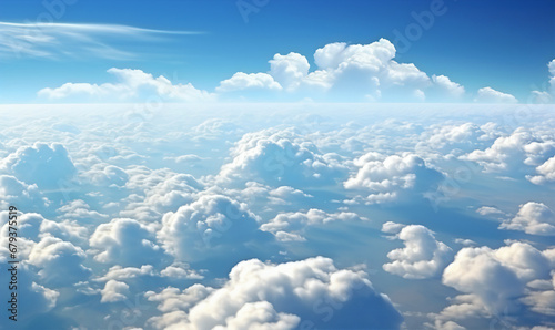 Wallpaper Mural Overhead view of  clouds in sunlight, generative AI Torontodigital.ca