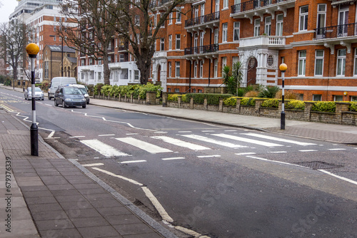 Abbey road crossroad, London, UK photo