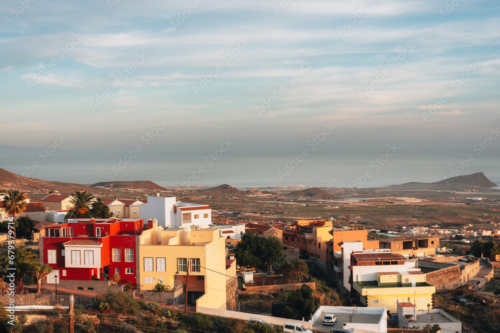 Fototapeta premium Typical towns of the southern part of the island of Tenerife