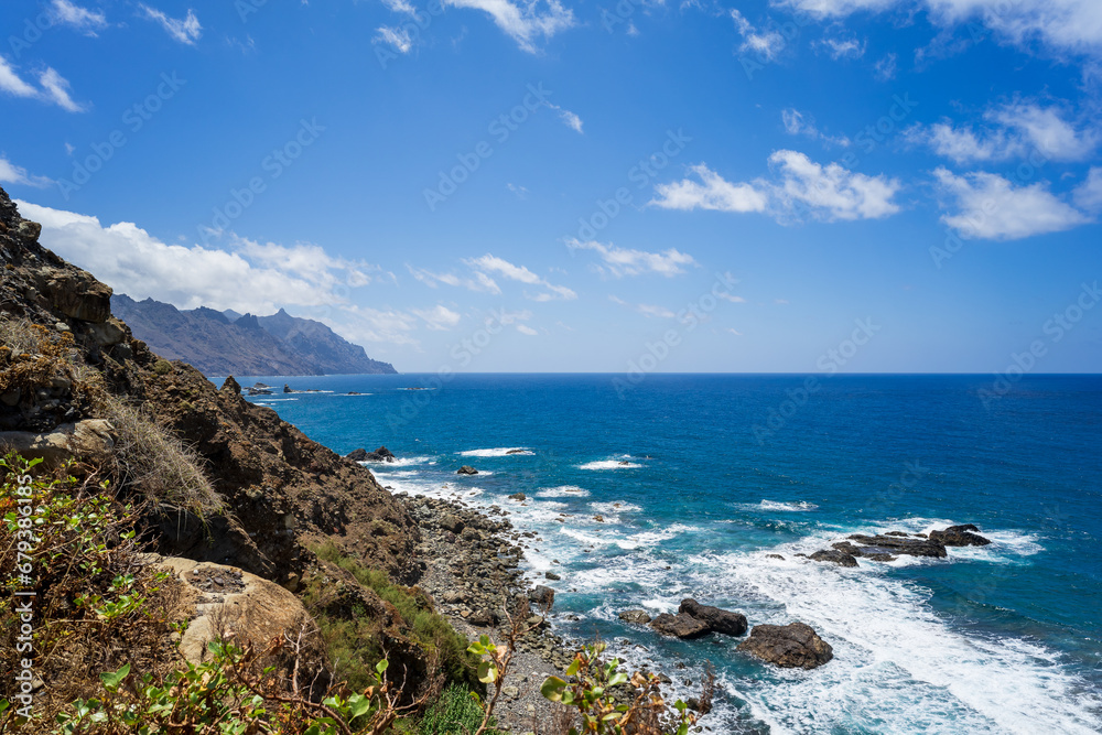 Nature landscape of North Tenerife. Atlantic Ocean. Canary Islands. Spain.