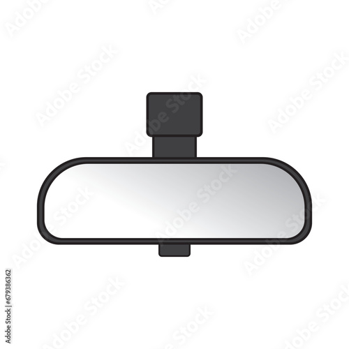 car rearview mirror icon logo vector design template