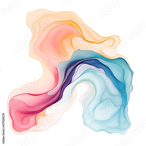 Colorful Liquid Ink Blob