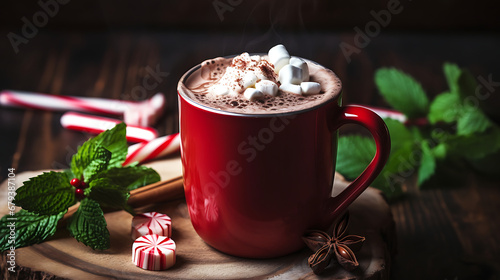 A guide for making homemade peppermint hot chocolate.