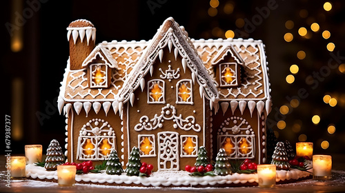 A step-by-step guide for building a gingerbread house masterpiece. © Muhammad