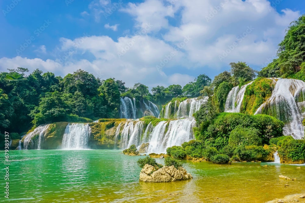 the majestic kuang krun waterfall in thailand is a must to see when travelling