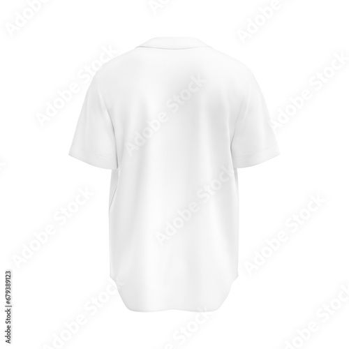 a image of a white baseball jersey shirt isolated on a white background