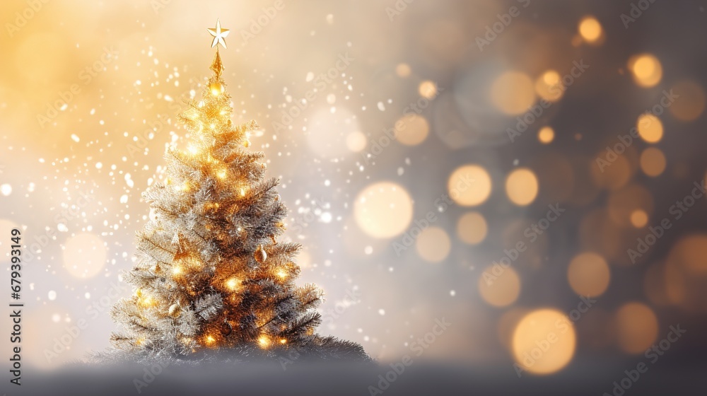Christmas tree light. Ai generative