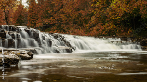 Fototapeta Naklejka Na Ścianę i Meble -  Ocqueoc waterfall in the woods