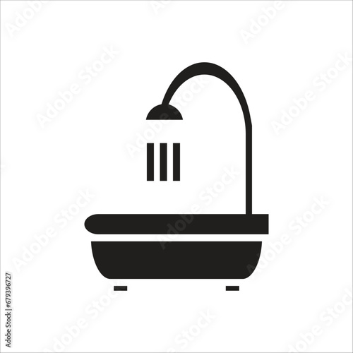 bath room vector icon line template