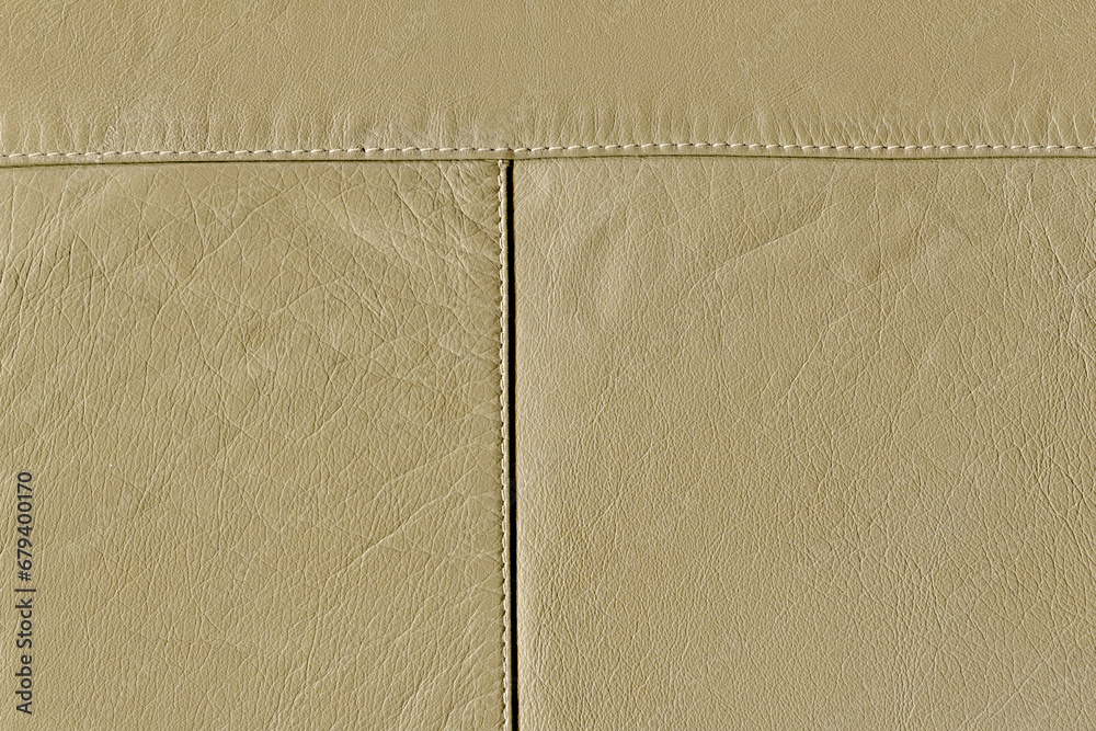 Fototapeta premium mustard yellow calf leather texture. The skin is bovine. Relief skin texture