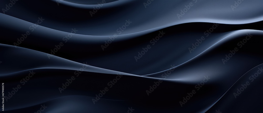 Abstract minimalist wavy  shapes , navy black color 