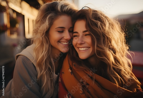 Lesbian couple in love © kdcreativeaivisions