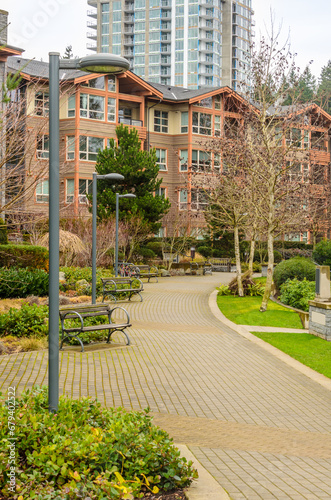 Modern apartment buildings in Vancouver, British Columbia, Canada. © karamysh