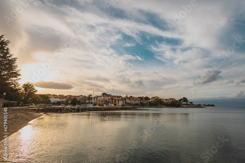Φωτογραφία Late afternoon or evening at Vantacici beach close to malinska on the island of cres