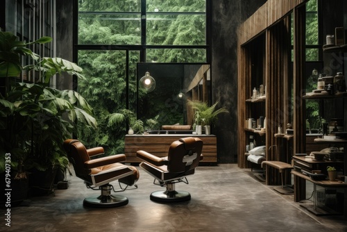 Green Oasis Grooming  A Modern Barber Shop Infused with Natural Elegance