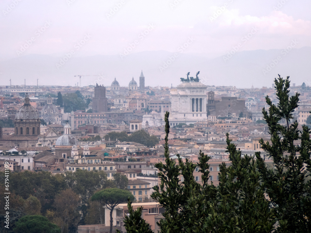 View of Rome from the Piazzale Michelangelo, Italy 476