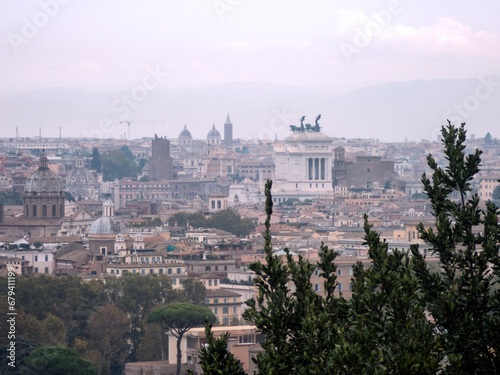 View of Rome from the Piazzale Michelangelo, Italy 476