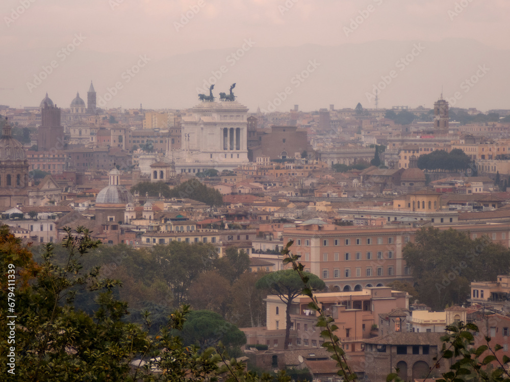 View of Rome from the Piazza Venezia, 496