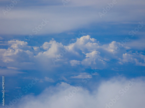 Fototapeta Naklejka Na Ścianę i Meble -  Cielo blu con nuvole bianche 1231