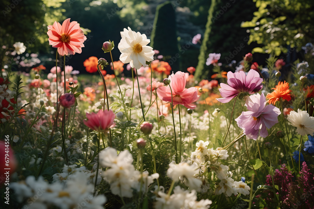 Obraz premium flower garden, flowers, garden flowers, flower colors, beautiful nature flowers