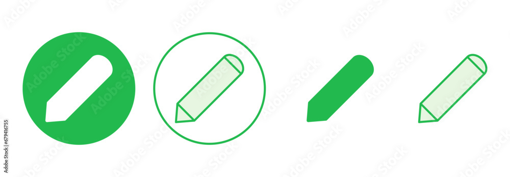 Pencil icon set. pen symbol. edit icon vector Pencil icon set. pen symbol. edit icon vector