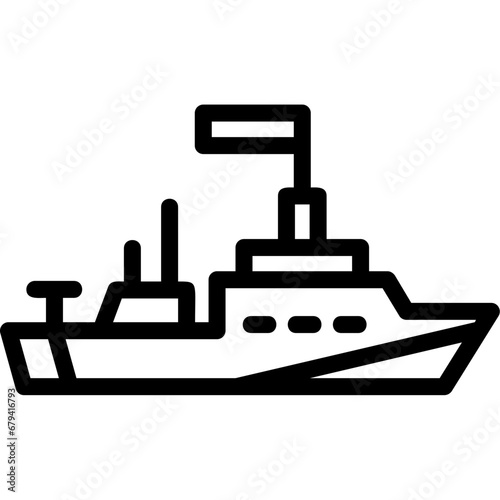 Naval ship Icon