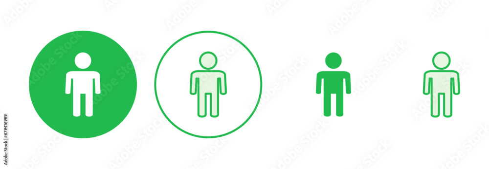 Man icon set. male icon vector. human symbol Man icon set. male icon vector. human symbol