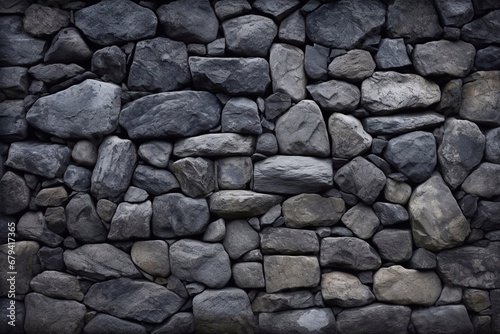 The texture of the stone. Stone wall. Generative AI