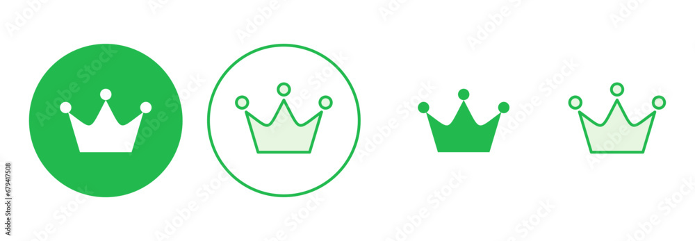 Crown icon set. crown vector icon Crown icon set. crown vector icon