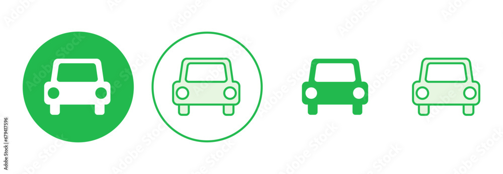 Car icon set. car vector icon. small sedan Car icon set. car vector icon. small sedan