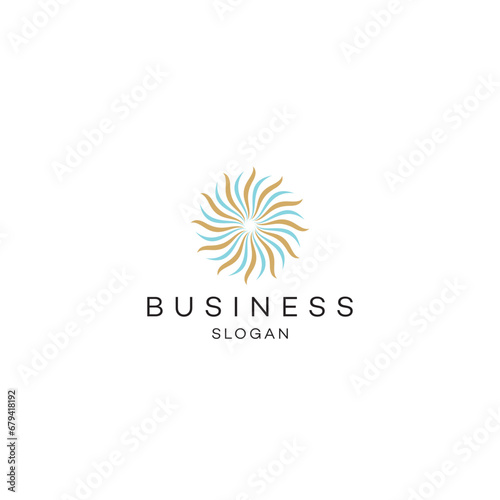 Season celebration sun ways Professional logo design business solution Abstract vector brand flat Icon design vector modern minimal style illustration emblem sign symbol logotype typography