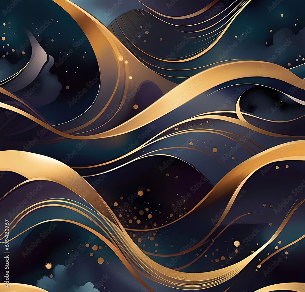 Sketch art, Abstract waves background for congratulations, beautiful graphic illustration,