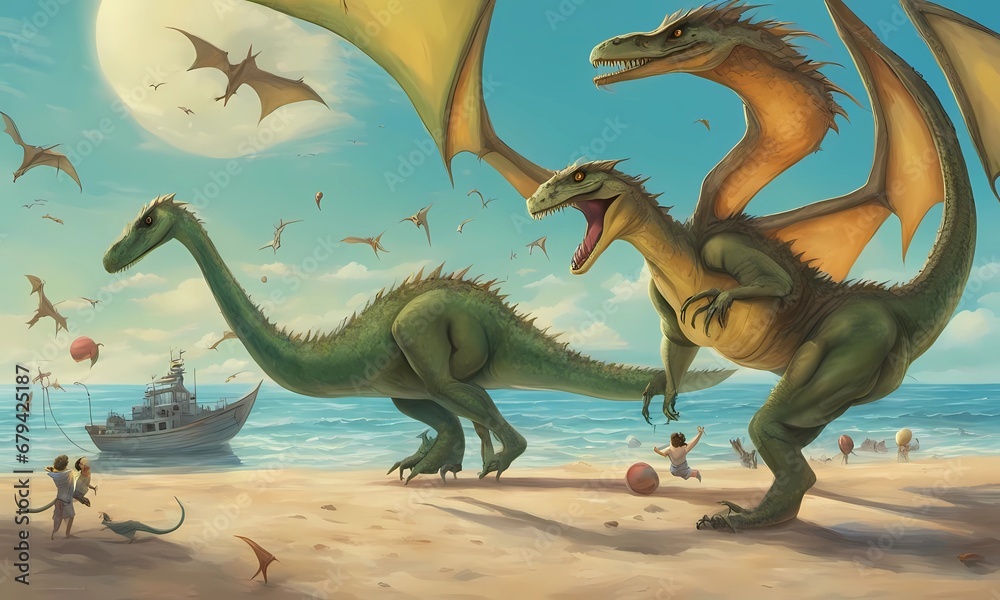 Fototapeta premium Dragon land