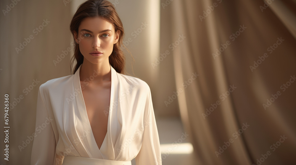 Fototapeta premium Model in Simple and Elegant Attire