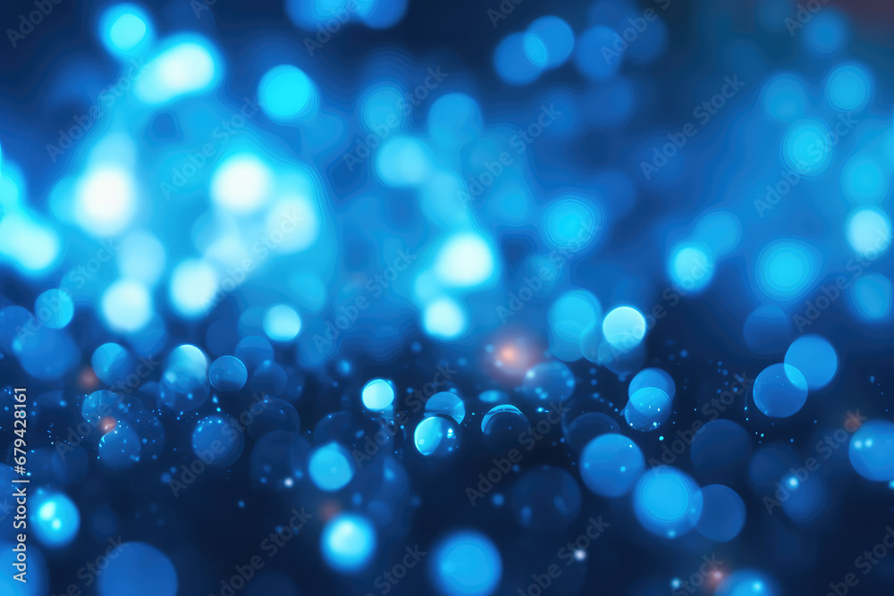Abstract blue bokeh background.Generative AI. Abstract blue bokeh background.Generative AI.