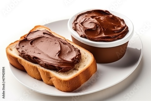 chocolate on a bread
