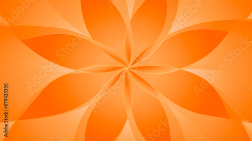 orange modern flower pattern background 