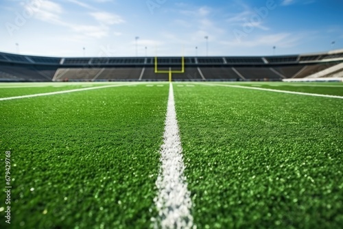 football field with lines