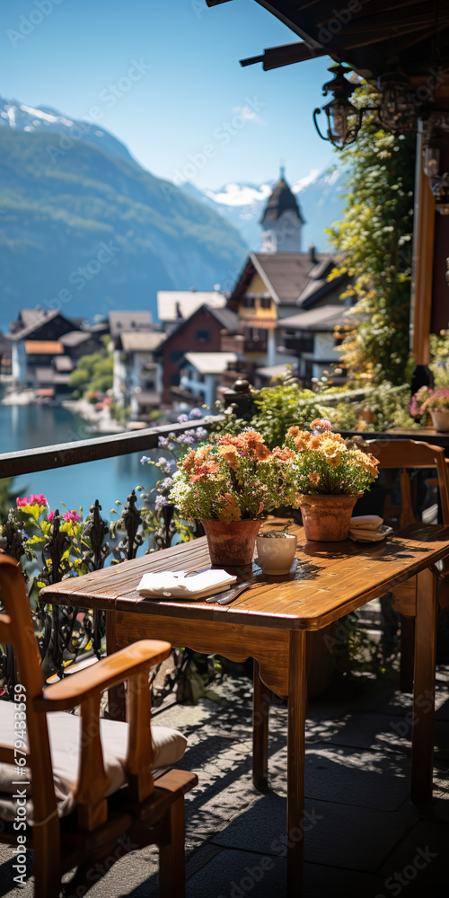 Mountain Serenity: A Quaint Village Nestled in the Alps