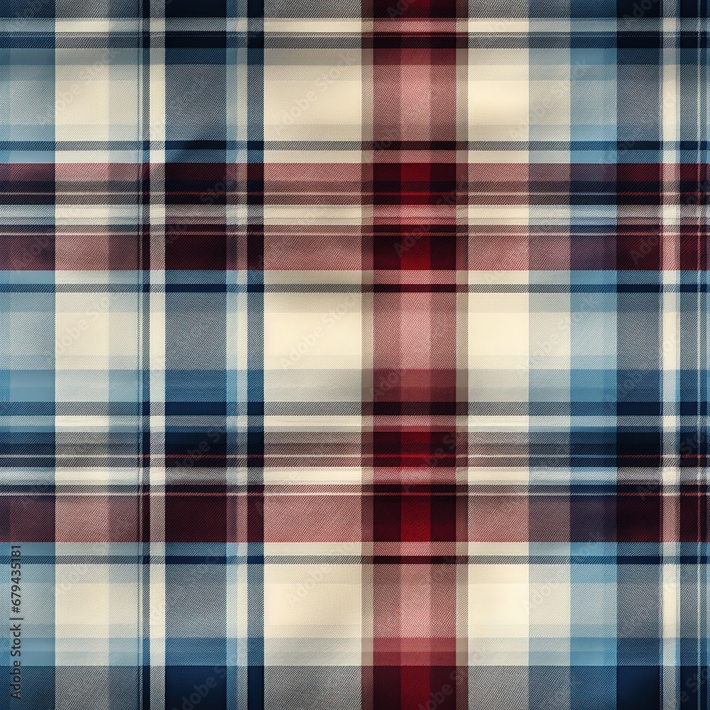 Seamless flannel fabric texture pattern background with generative ai Seamless flannel fabric texture pattern background with generative ai