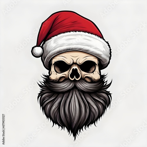 Santa Skull Generative AI